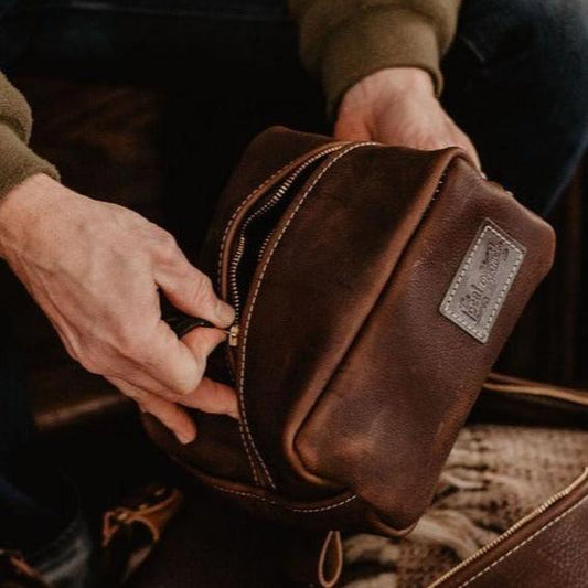 Leather Dopp Kit - USA Made