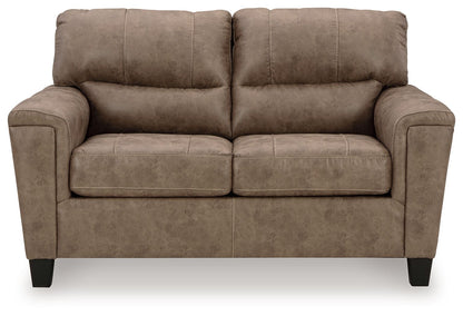 Navi - 3 Pc. - Sofa, Loveseat, Rocker Recliner - Fossil