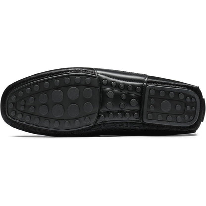 New Bruno Marc Mens 10 Black Driving Penny Loafers Casual SlipOn Moccasins Shoes
