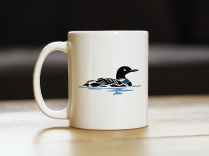 Loon Coffee Mug - Fun Bird Gifts and Lake Decor for Wildlife Lovers