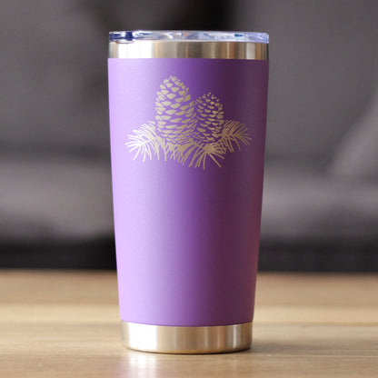 Pinecones - Cute Rustic and Cabin Themed Decorations - 20 oz Coffee Tumbler