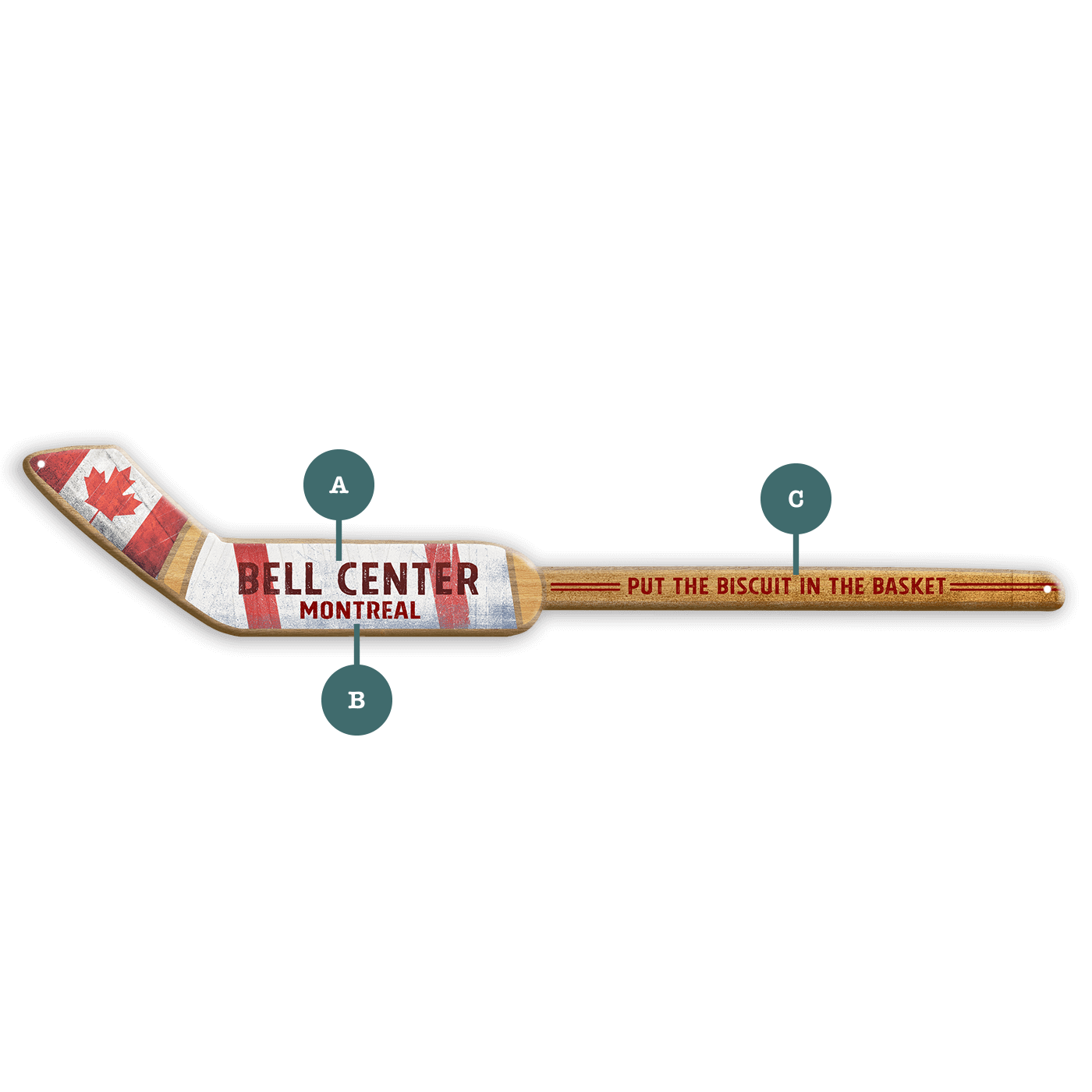Hockey Stick Cut Up - Wood Wall Decor