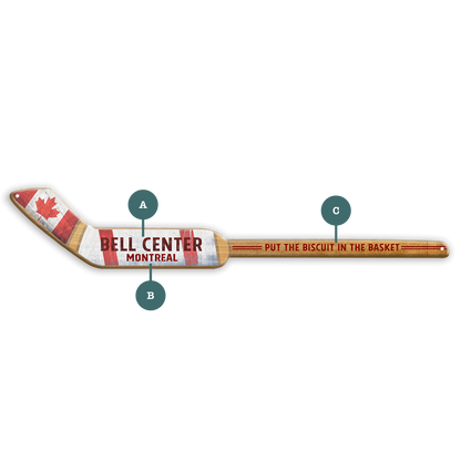 Hockey Stick Cut Up - Wood Wall Decor