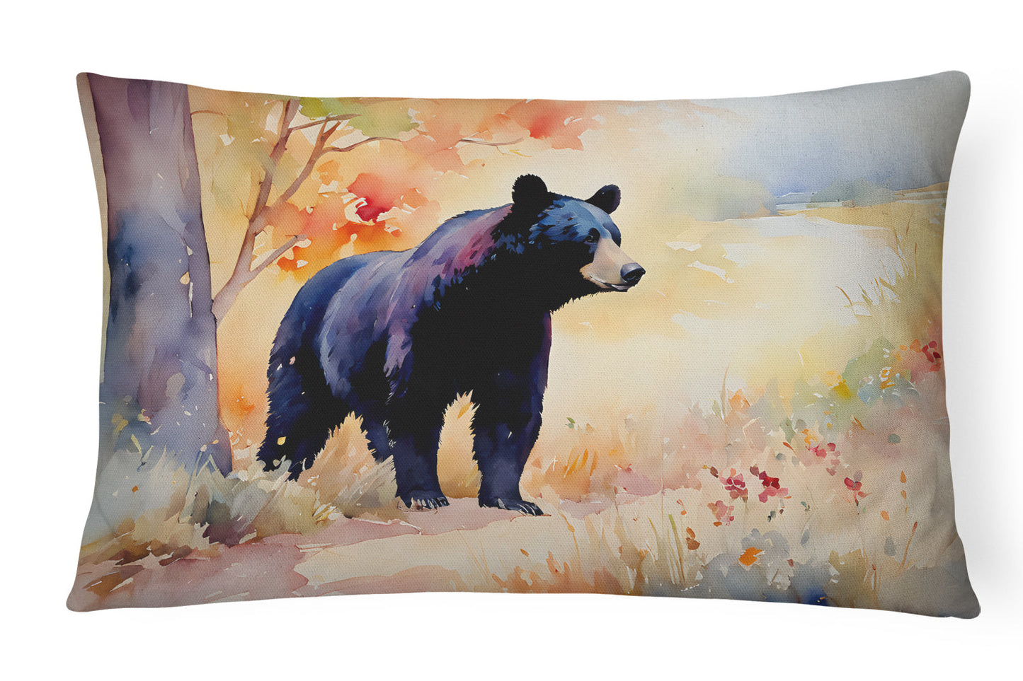 American Black Bear Throw Pillow DAC2876PW1216