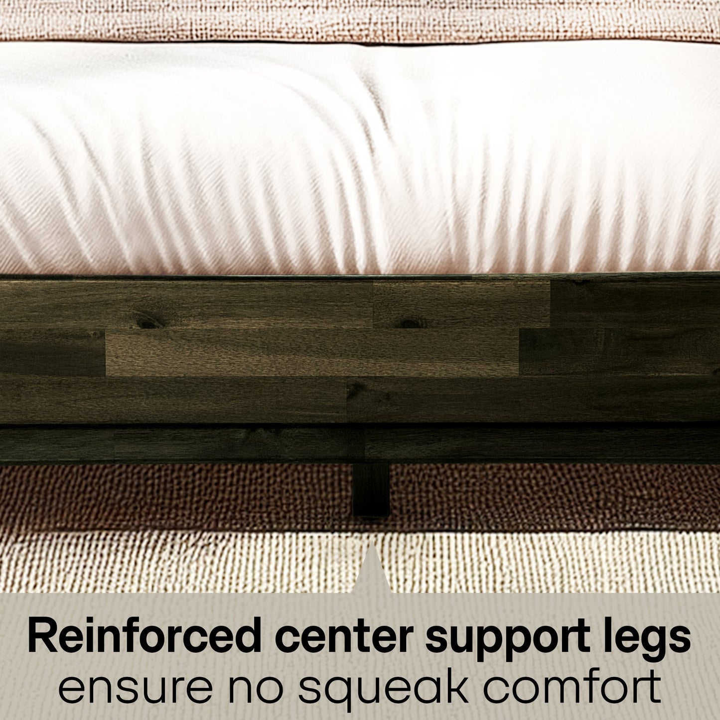 Aurora Solid Wood Bed Frame