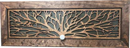 Large Birds in a Tree Gun Concealment Furniture, Concealed Shelf, Hidden Storage for Rifles, Shotguns, & Handguns