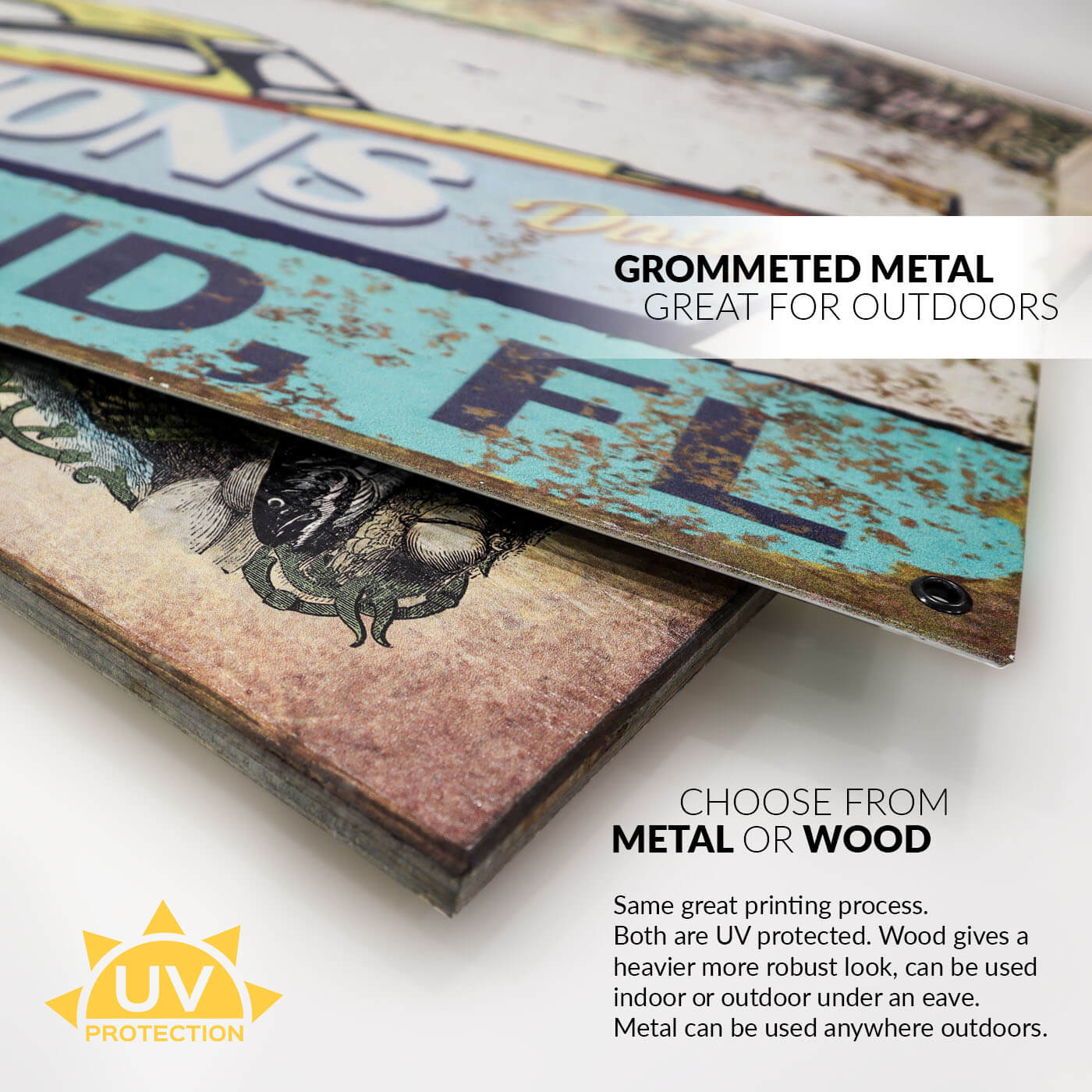 Landmark Grizzly Custom Signs: Brown 2 - Wall Decor