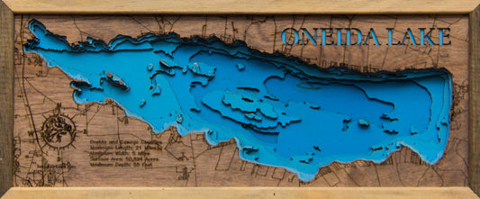 Oneida Lake in Oneida and Oswego Counties, New York