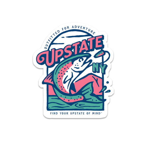 Trout Town Sticker
