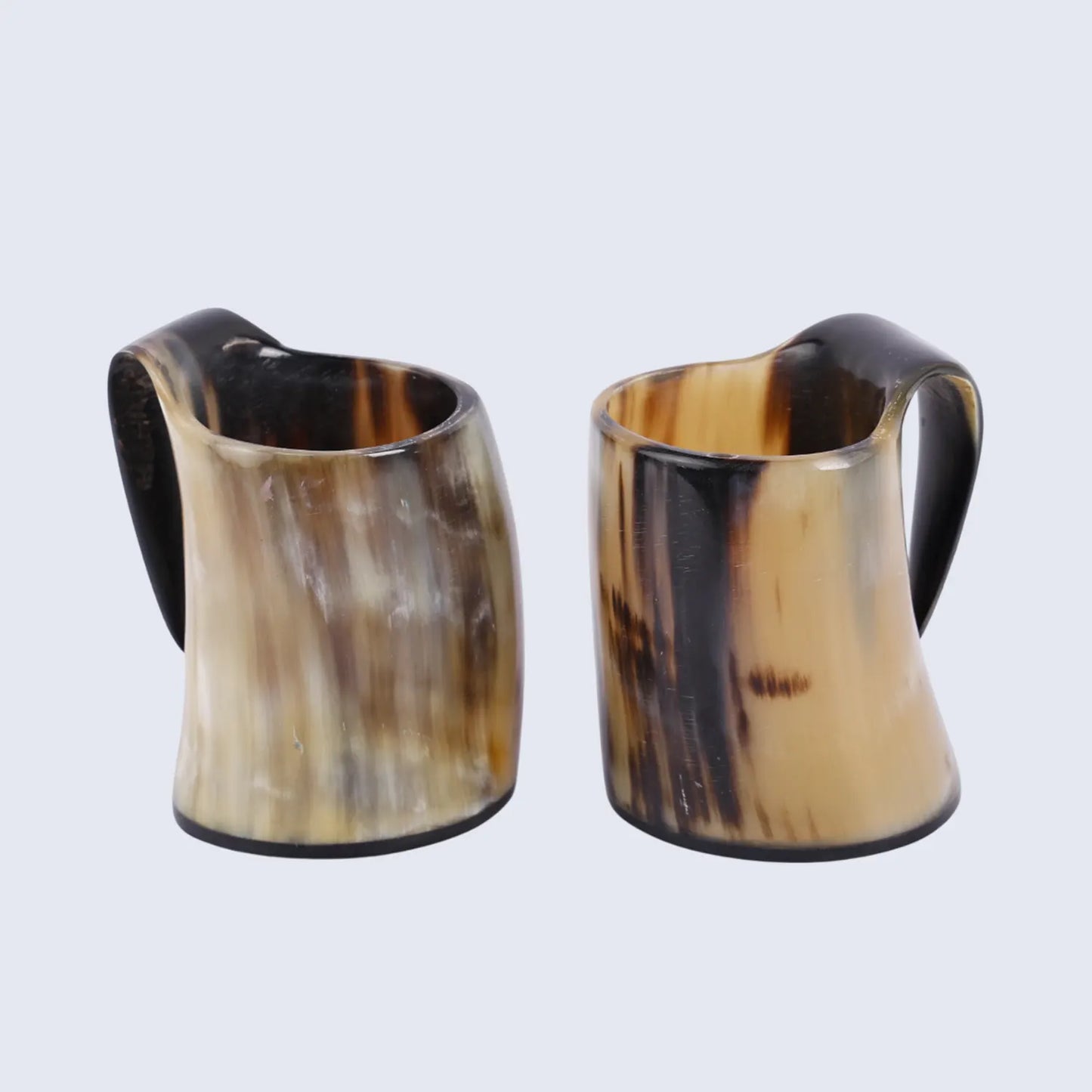 Buffalo Horn Whiskey Shot Glasses Mug Set of 5, Holds 4–5 oz