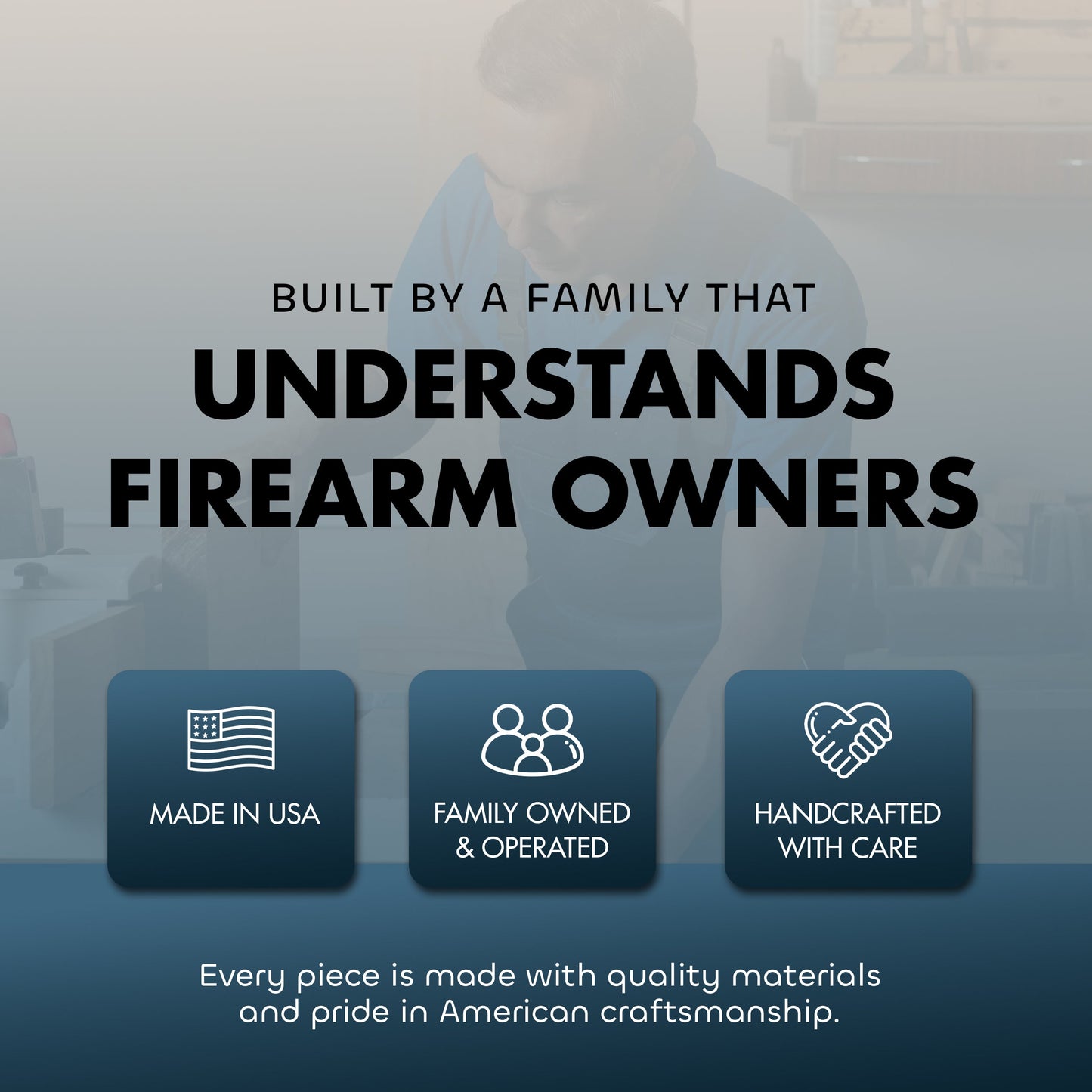 Buck and Doe in The Woods Gun Concealment Furniture - Handcrafted Hidden Gun Storage Wall Decor - Hidden Gun Shelf with Magnetic Lock for Quick Access
