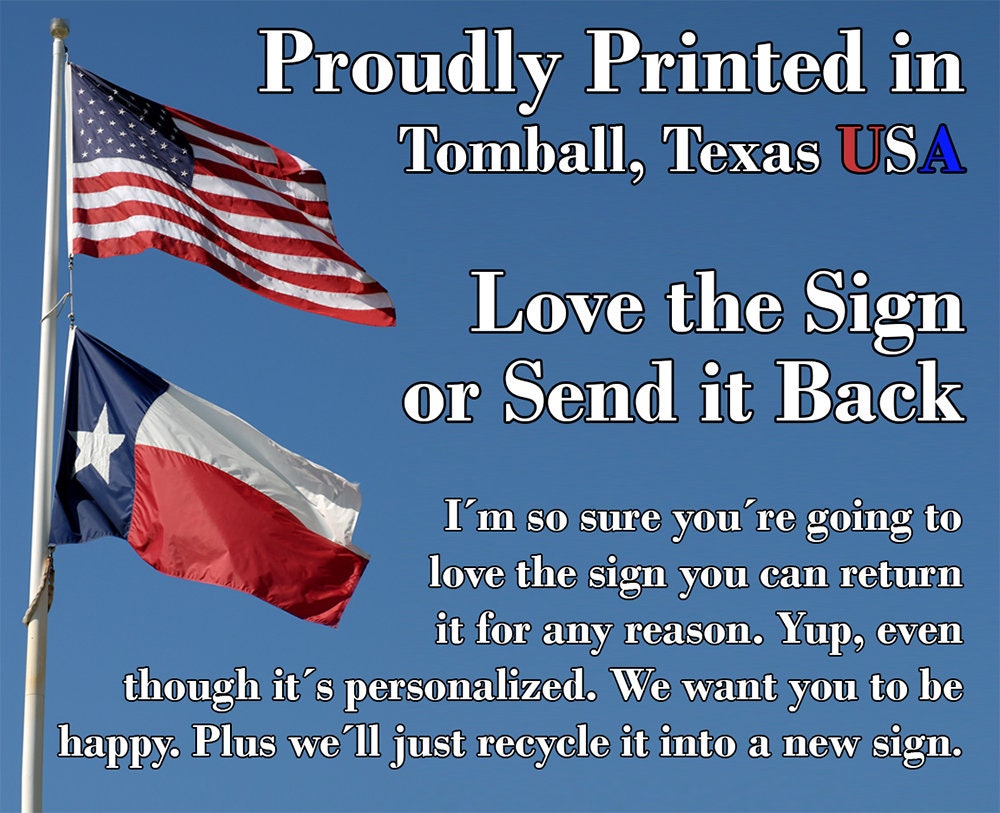 Camo Flag Hunting - Metal Sign