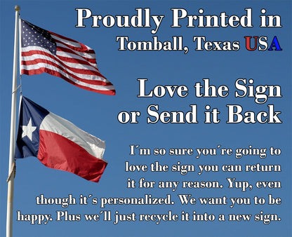 Camo Flag Hunting - Metal Sign