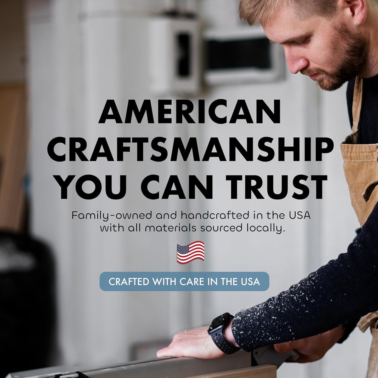 Large American Flag Gun Safe - Quick Access Hidden Gun Safe for Rifles, Shotguns, & Handguns - Gun Concealment Furniture with Magnetic Lock - Gun Self Hidden Storage (Burnt)