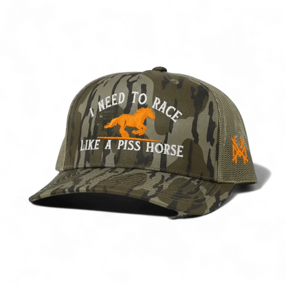 Race Like A Piss Horse Snapback Hat