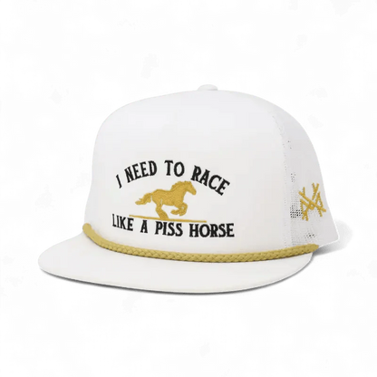 Race Like A Piss Horse Snapback Hat